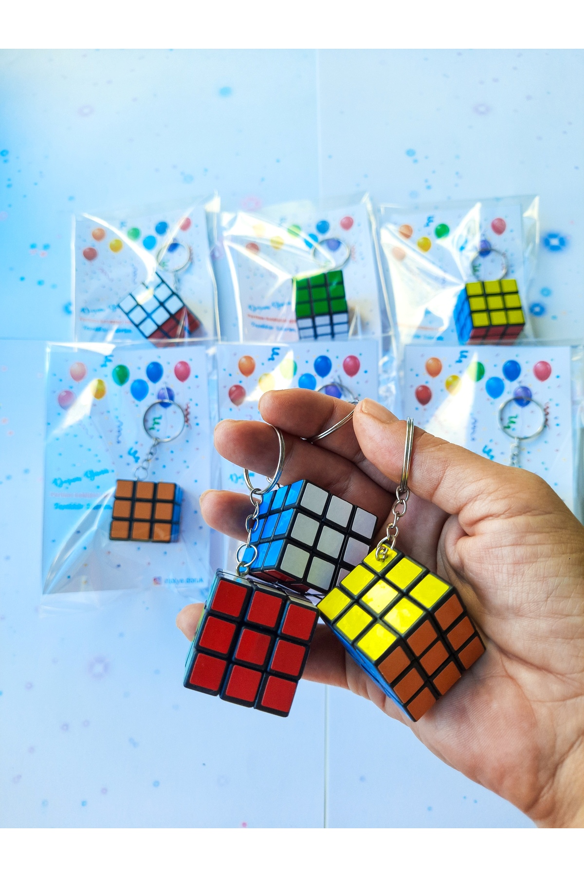 Doğum Günü Hediyesi Paketli 3x3 Zeka Küpü Okul, Kreş Doğumgünü Parti Hediye Oyuncak - Görsel 4